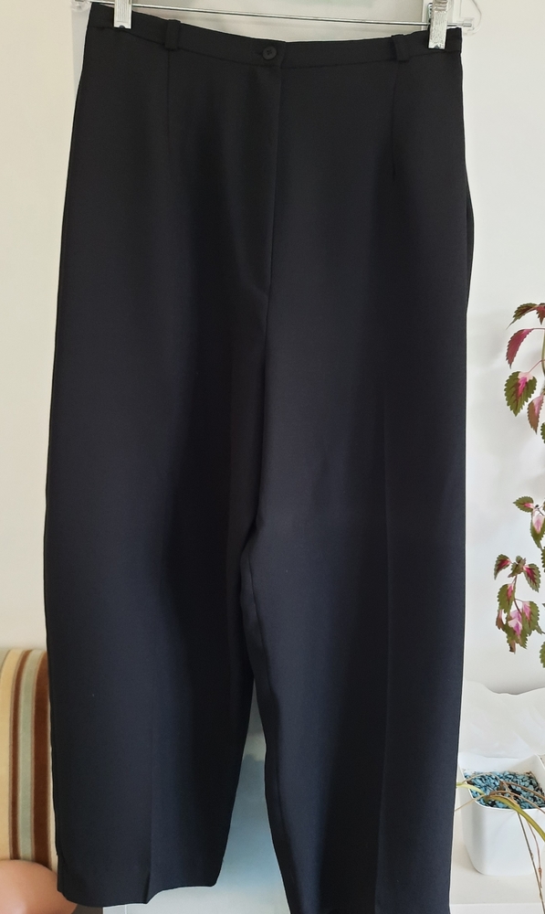 Black chiffon pants